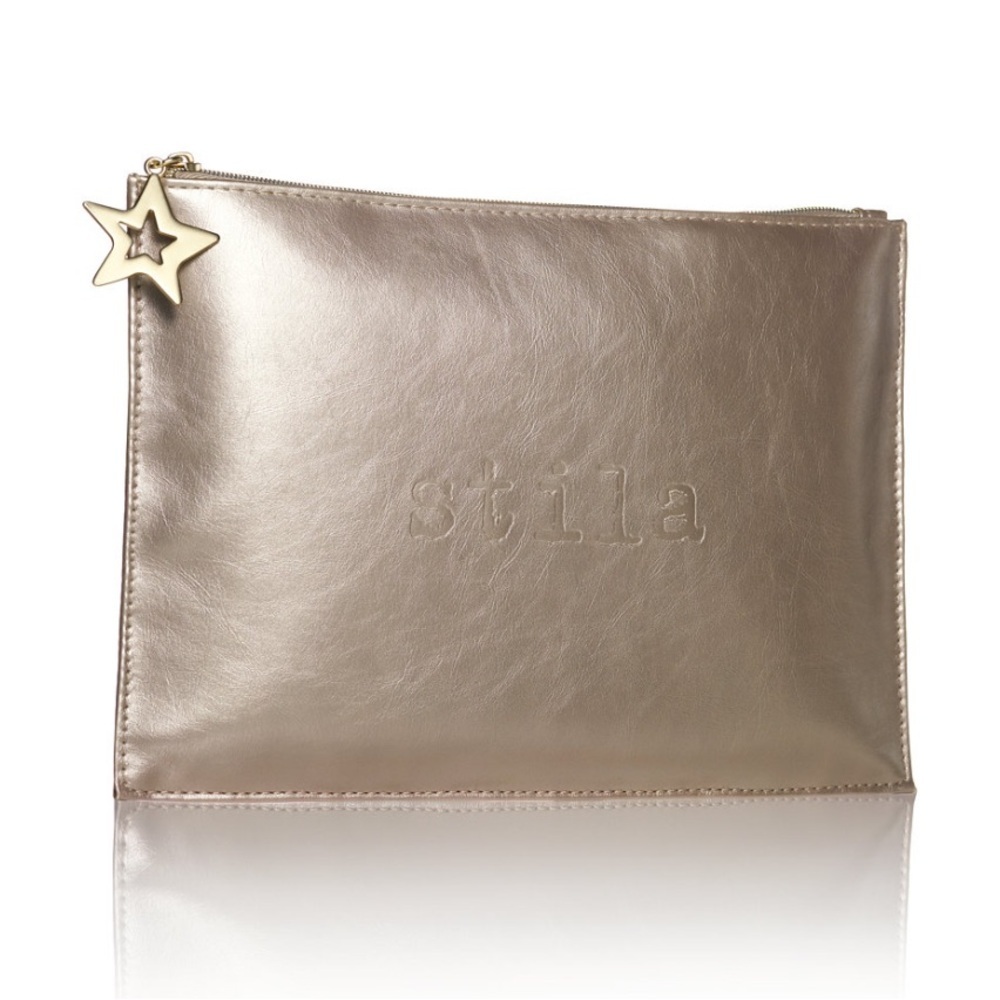 New Stila Metallic Cosmetic Bag Cosmetic Pouch